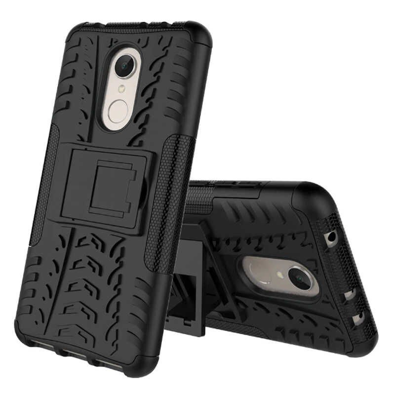 Xiaomi Redmi 5 Kılıf Standlı Korunaklı Silikon Kapak (hibrit) Siyah