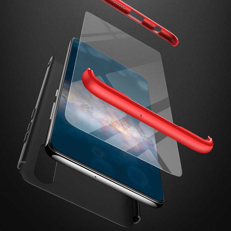 Huawei P30 Kılıf 360 Tam Koruma Ön Ve Arka Sert Mika Kapak Orjinal Ays Gkk Kapak Gold