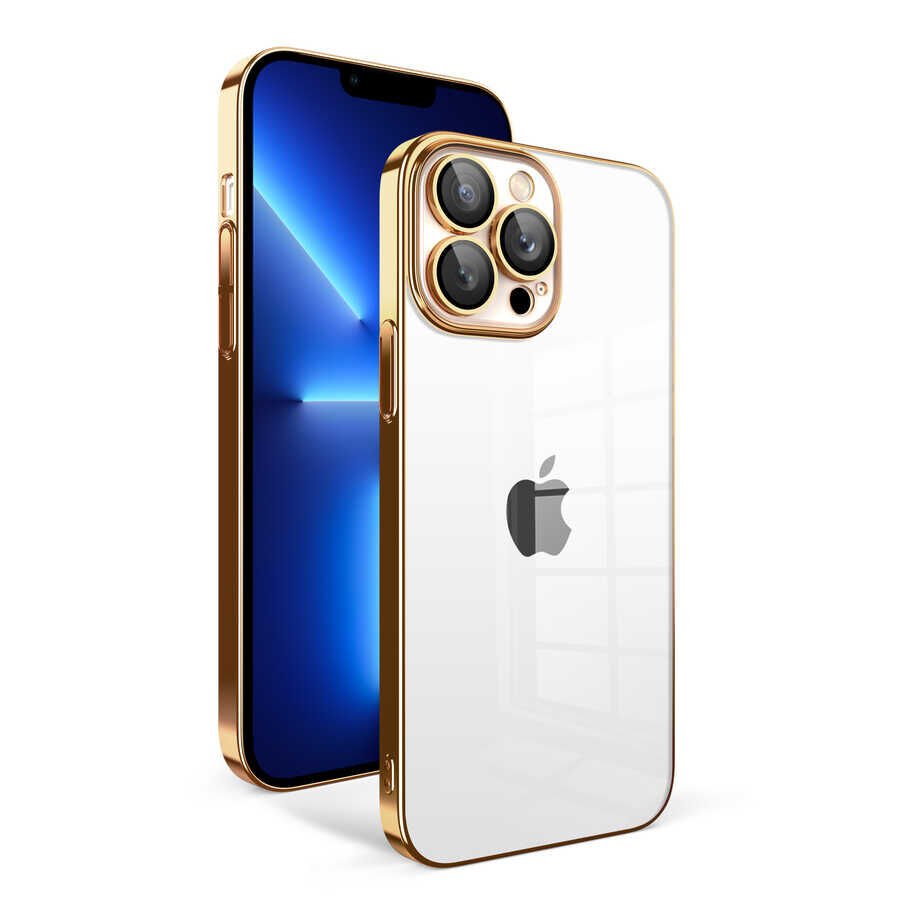 Apple iPhone 12 Pro Kılıf Kamera Korumalı Renkli Çerçeveli HEPTEKİLETİŞİM Garaj Kapak