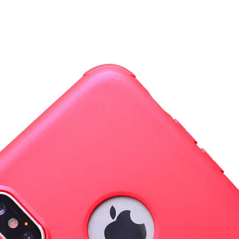 Apple  iPhone XS 5.8 Sililkon Mat Soft Yüzeyli Kapak (NEVA) Mor