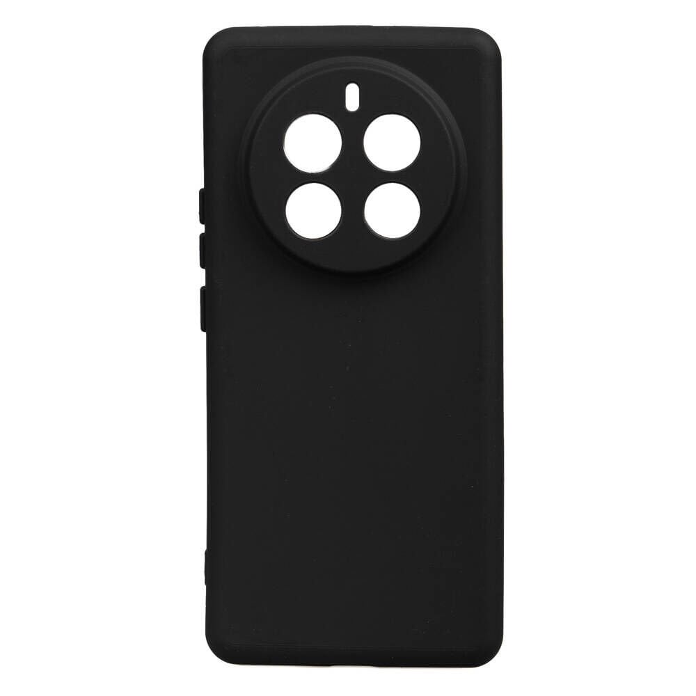 Realme 12 Pro Kılıf Kamera Korumalı Esnek Renkli Silikon Kapak (Biye) Siyah