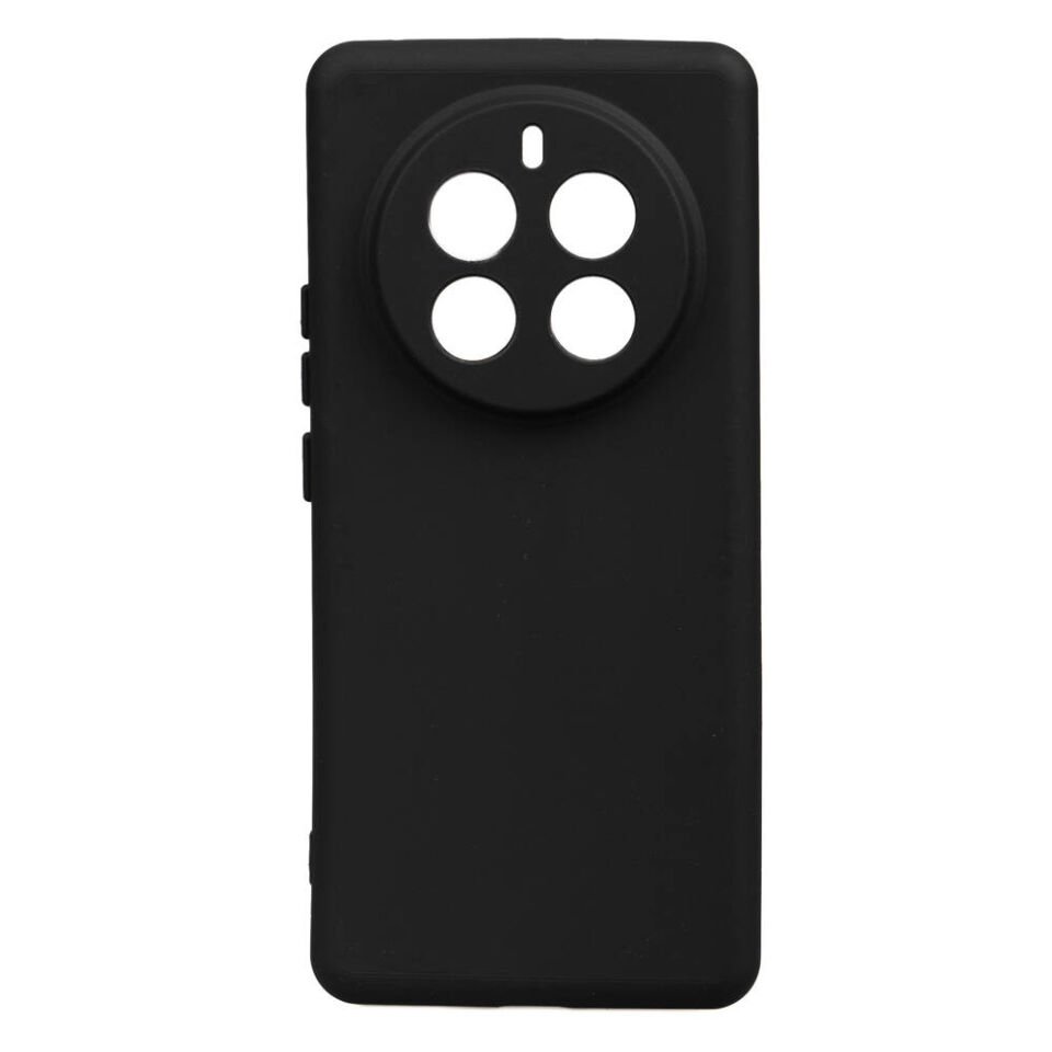 Realme 12 Pro Kılıf Kamera Korumalı Esnek Renkli Silikon Kapak (Biye) Siyah
