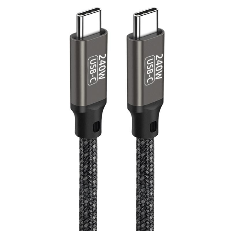HEPTEKİLETİŞİM QG02 Type-C to Type-C PD3.1 Data Kablosu 240W 480Mbps 1 Metre