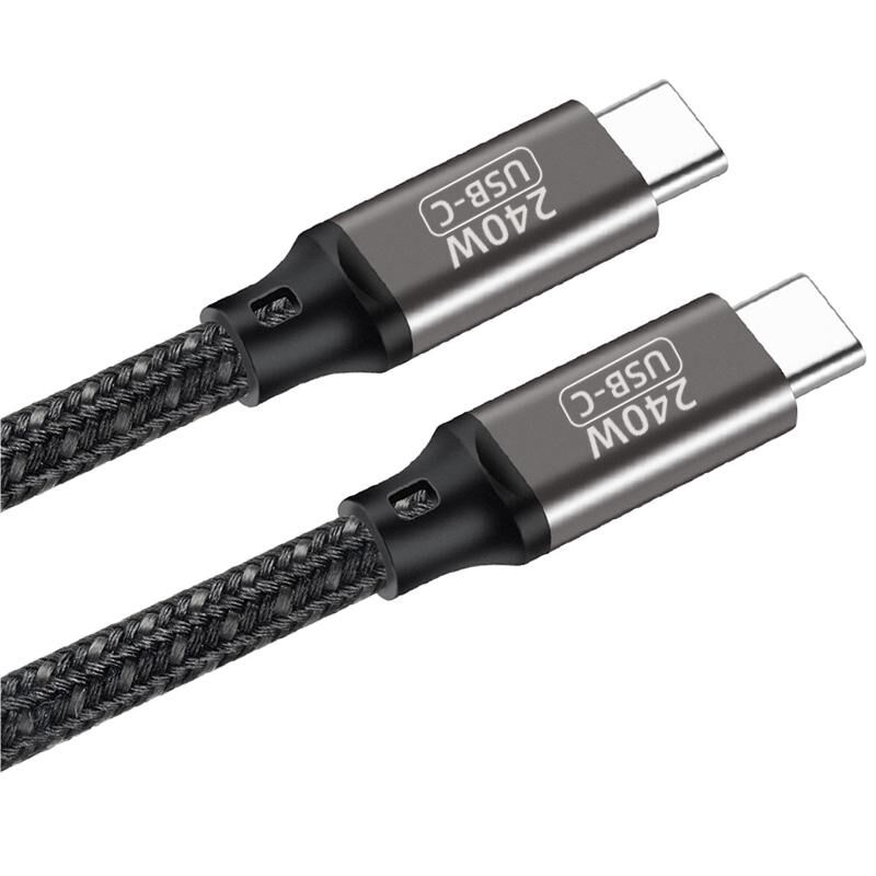 HEPTEKİLETİŞİM QG02 Type-C to Type-C PD3.1 Data Kablosu 240W 480Mbps 1 Metre