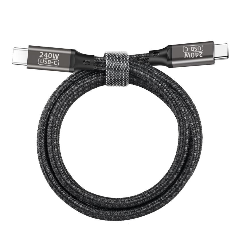 HEPTEKİLETİŞİM QG02 Type-C to Type-C PD3.1 Data Kablosu 240W 480Mbps 1 Metre