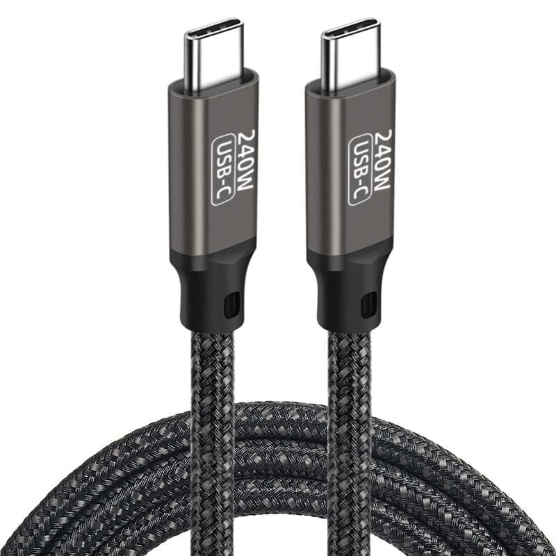 HEPTEKİLETİŞİM QG02 Type-C to Type-C PD3.1 Data Kablosu 240W 480Mbps 1.5 Metre