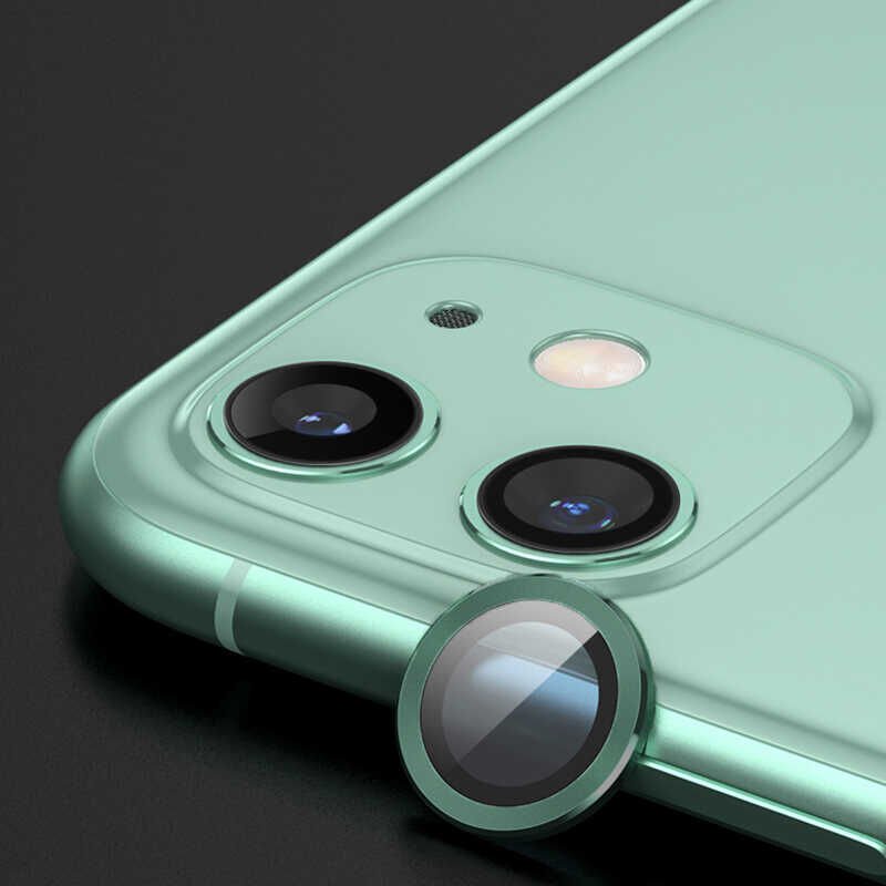 Apple iPhone 12 Mini Kamera Lens Koruyucu Renkli Tasarım Kolay Takma Aparatlı (CL-07) Rose Gold