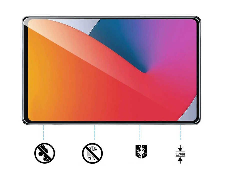 Apple iPad Pro 11 2020 (2.Nesil) HEPTEKİLETİŞİM 5in1 Tablet Temperli Cam Ekran Koruyucu