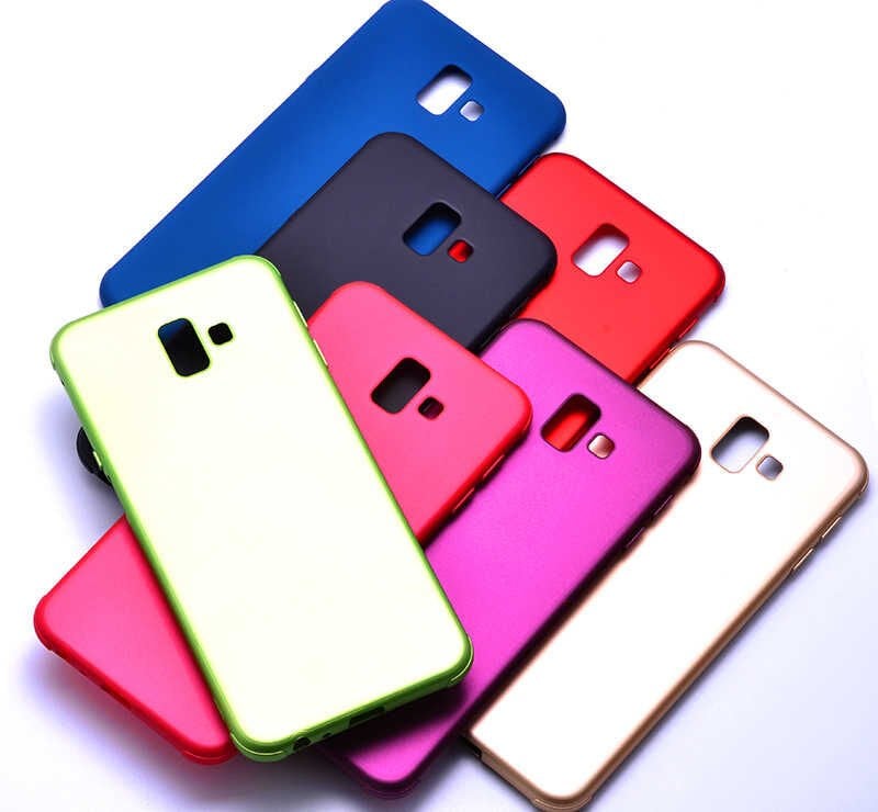 Samsung Galaxy J4 Plus Sililkon Mat Soft Yüzeyli Kapak (NEVA) Siyah