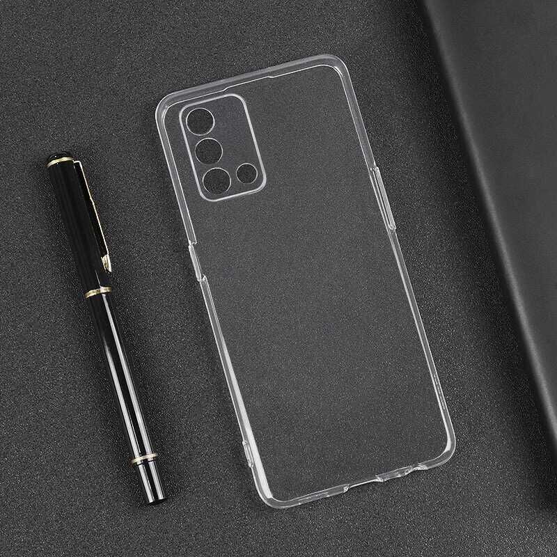 Oppo A74 4G Şeffaf Kılıf Yumuşak İnce Tasarımlı Kapak (SÜPER) Renksiz