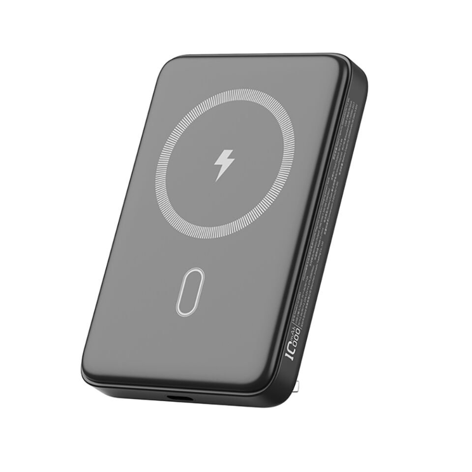 Wiwu Wi-P043 LED Işık Göstergeli Standlı Taşınabilir Magsafe Wireless Powerbank 10.000mAh 15W