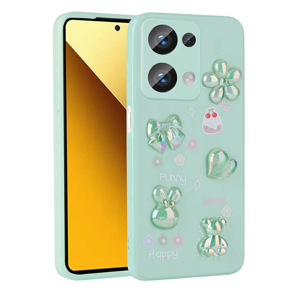 Xiaomi Redmi Note 13 Pro 4G Kılıf Kabartma Figürlü Parlak HEPTEKİLETİŞİM Toys Silikon Kapak