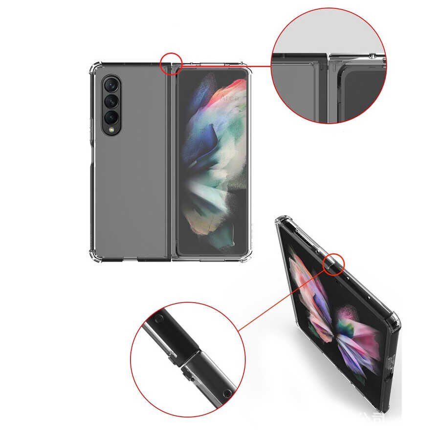 Samsung Galaxy Z Fold 3 Kılıf HEPTEKİLETİŞİM Nitro Anti Shock Silikon