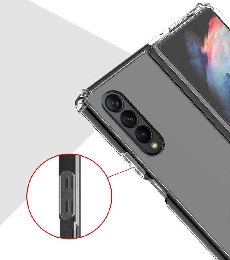 Samsung Galaxy Z Fold 3 Kılıf HEPTEKİLETİŞİM Nitro Anti Shock Silikon
