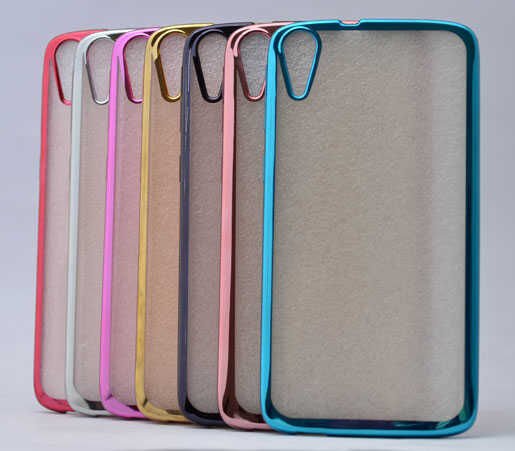 HTC Desire 828 Kılıf HEPTEKİLETİŞİM Lazer Kaplama Silikon
