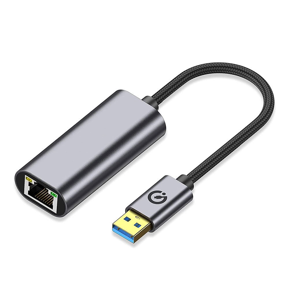 HEPTEKİLETİŞİM QG03 USB-A to RJ45 USB3.0 Ethernet Dönüştürücü Kablo 1000Mbps 22cm