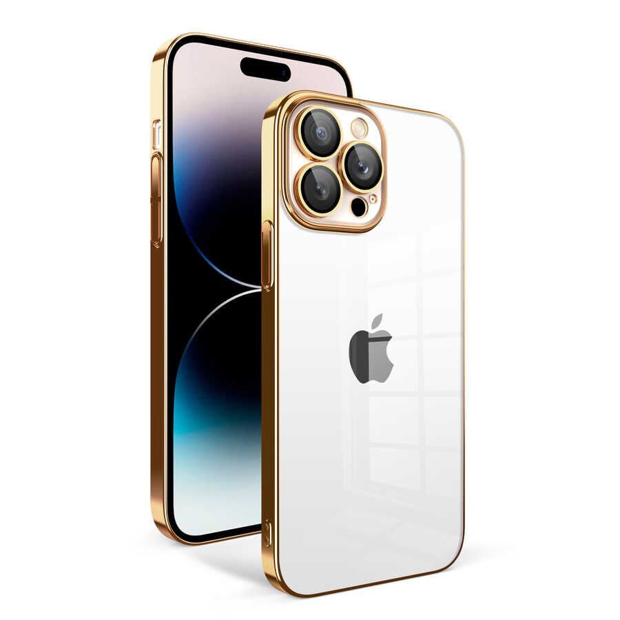 Apple iPhone 14 Pro Kılıf Kamera Korumalı Renkli Çerçeveli HEPTEKİLETİŞİM Garaj Kapak