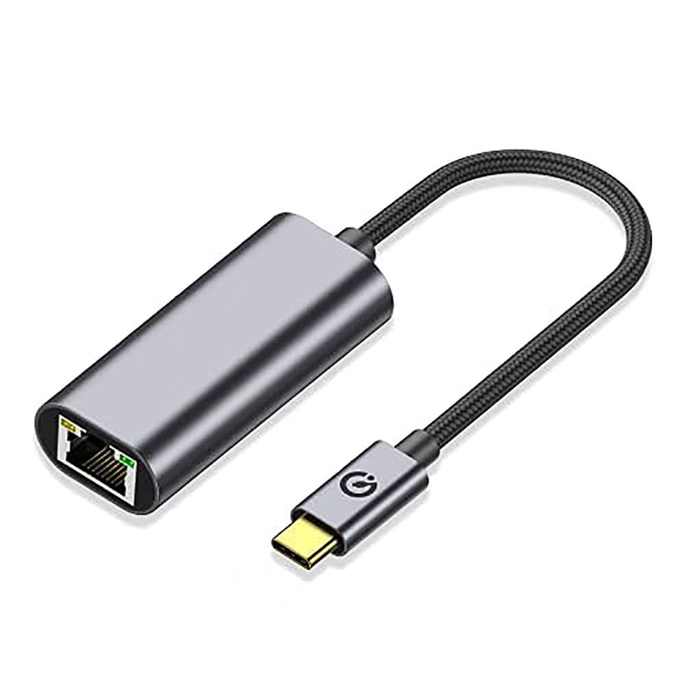 HEPTEKİLETİŞİM QG04 Type-C to RJ45 Ethernet Dönüştürücü Kablo 1024Mbps 22cm