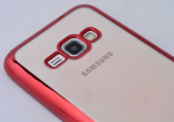 Samsung Galaxy J1 2016 Kılıf HEPTEKİLETİŞİM Lazer Kaplama Silikon