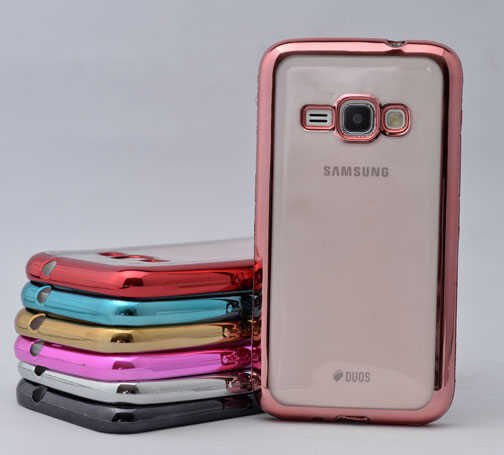 Samsung Galaxy J1 2016 Kılıf HEPTEKİLETİŞİM Lazer Kaplama Silikon