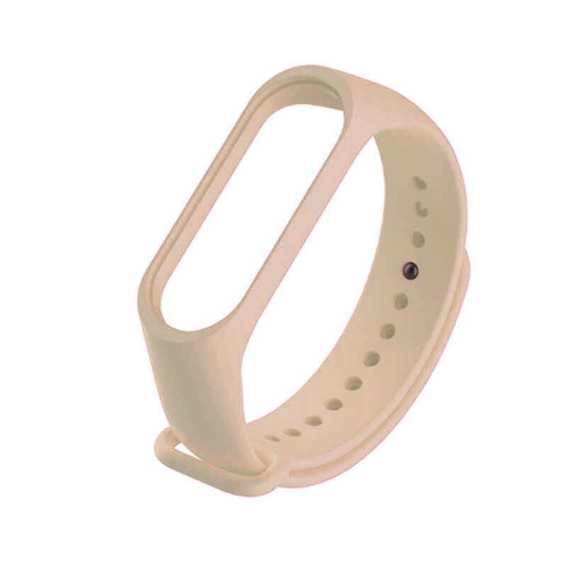 Xiaomi Mi Band 3 Silikon Kordon Soft ve Pürüzsüz Yüzeyli Kordon (Klasik) Pembe Açık