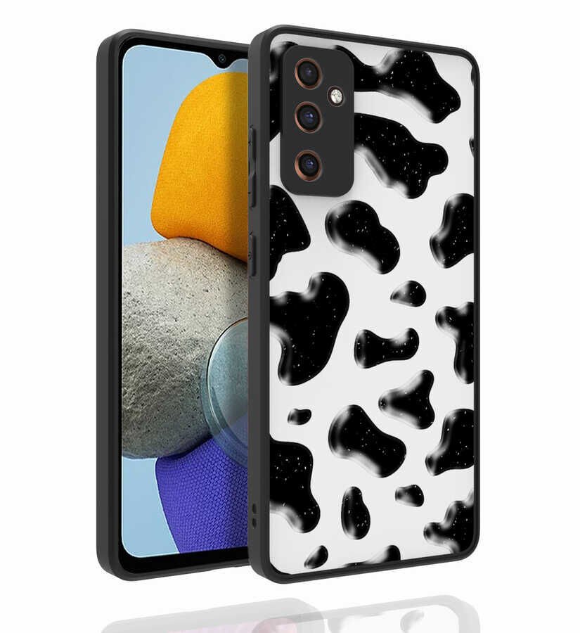 Samsung Galaxy M23 Kılıf Kabartmalı Kamera Korumalı Desenli Darbe Emici Renkli Kapak (Nora) NO2