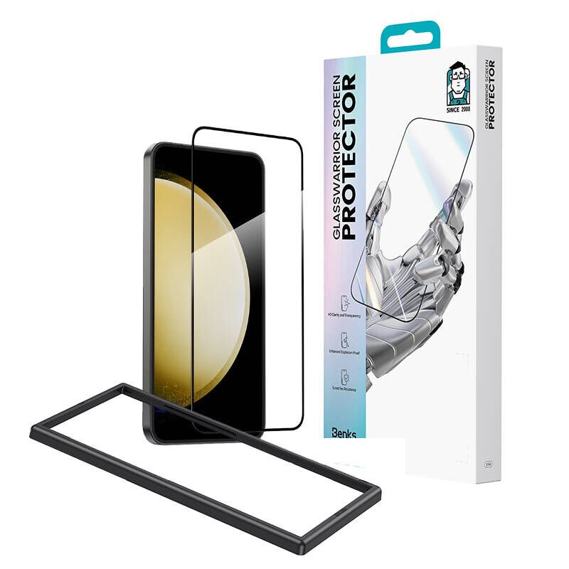 Samsung Galaxy S24 Benks Glass Warrior Cam Ekran Koruyucu + Kolay Uygulama Aparatlı
