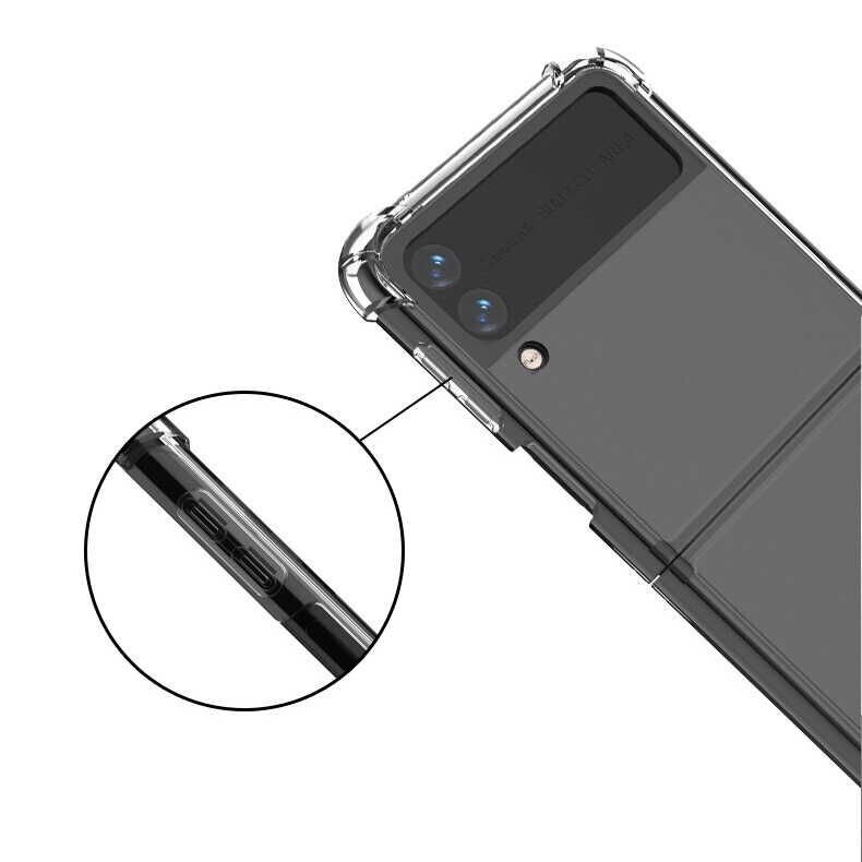 Samsung Galaxy Z Flip 4 Kılıf HEPTEKİLETİŞİM Nitro Anti Shock Silikon