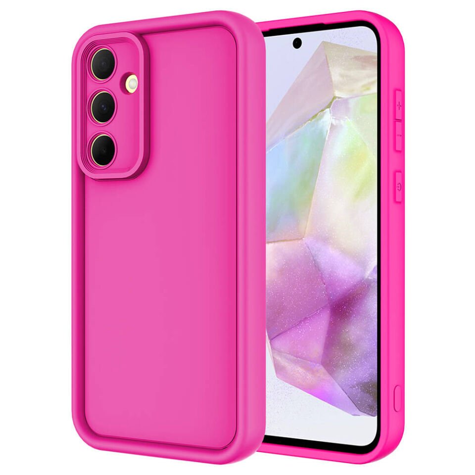 Samsung Galaxy A55 Kılıf Kamera Korumalı HEPTEKİLETİŞİM Ananas Kapak
