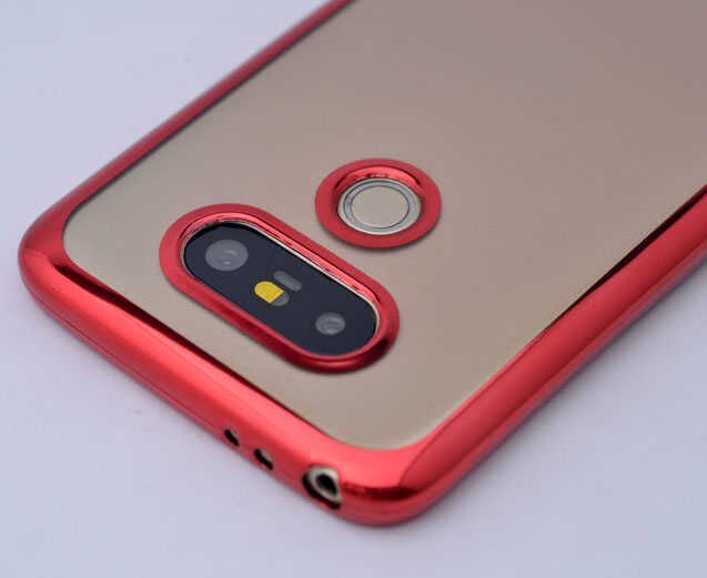 LG G5 Kılıf HEPTEKİLETİŞİM Lazer Kaplama Silikon