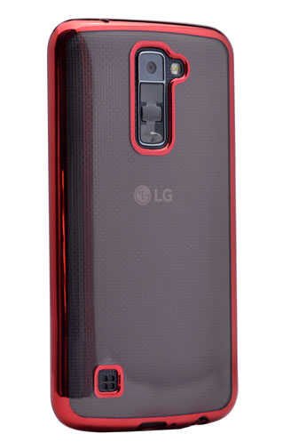 LG K10 Kılıf HEPTEKİLETİŞİM Lazer Kaplama Silikon