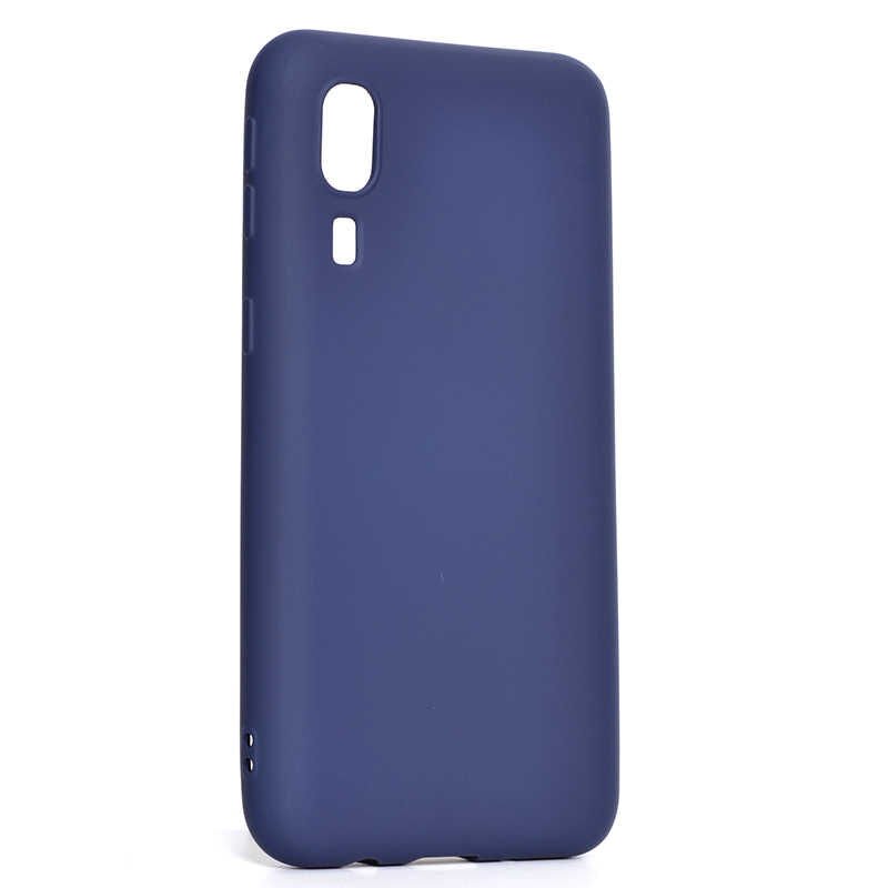 Samsung Galaxy A2 Core Kılıf Yumuşak Dokulu Soft Esnek İnce Mat Renkli Silikon Kapak (PREMİER) Mürdüm