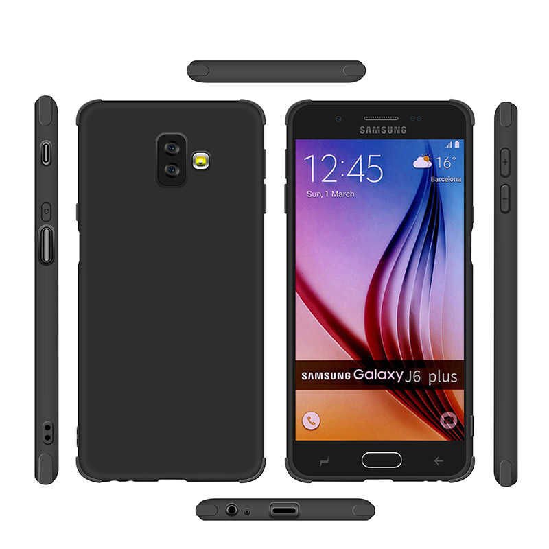 Samsung Galaxy J6 Plus Sililkon Mat Soft Yüzeyli Kapak (NEVA) Lacivert