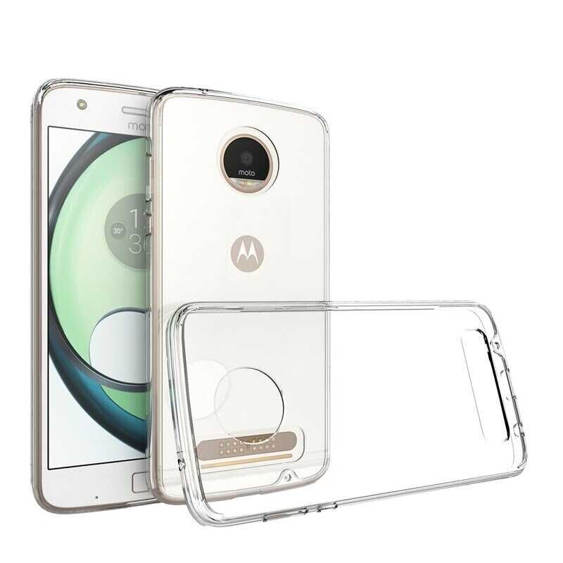 Lenovo Moto Z2 Play Şeffaf Kılıf Yumuşak İnce Tasarımlı Kapak (SÜPER) Renksiz