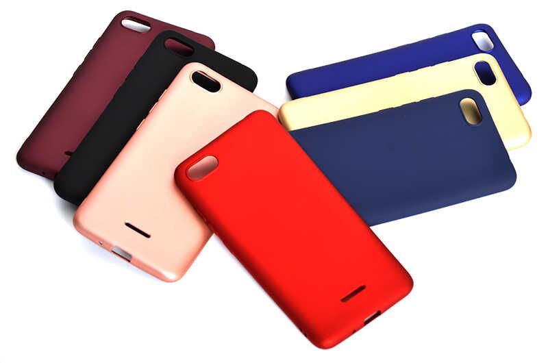 Xiaomi Redmi 6A Kılıf Yumuşak Dokulu Soft Esnek İnce Mat Renkli Silikon Kapak (PREMİER) Siyah