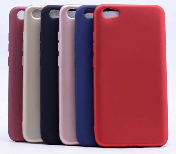 Xiaomi Redmi Note 5A Kılıf Yumuşak Dokulu Soft Esnek İnce Mat Renkli Silikon Kapak (PREMİER) Rose Gold