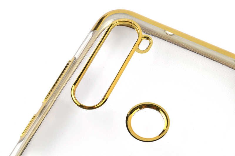 Xiaomi Redmi Note 8T Kılıf Dört Köşe Renkli Lazer Şeffaf Silikon Kapak (GLİTTER) Siyah