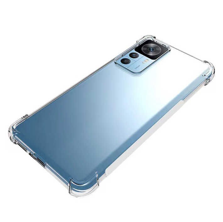 Xiaomi Mi 12T Şeffaf Kılıf Köşelerde Darbelere Karşı Ultra Kalınlık (ANTİSHOCK) Renksiz
