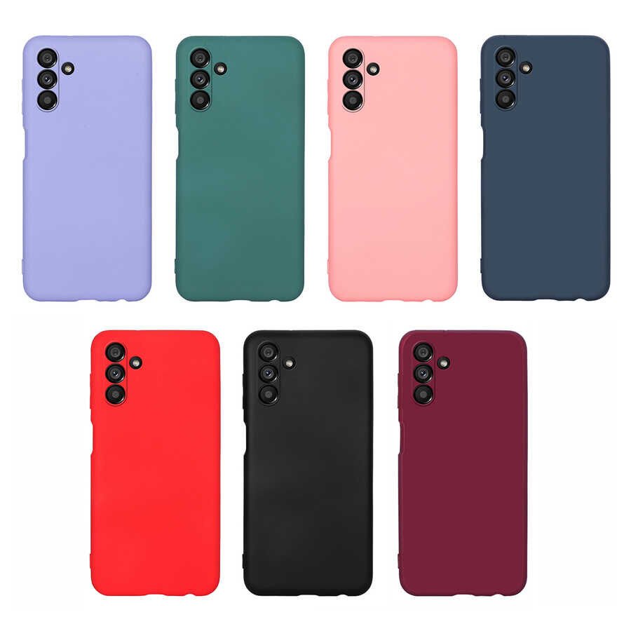 Samsung Galaxy A04S Kadife İç Yüzey Yumuşak Dokulu Kamera Korumalı İnce Kapak (MARA) Siyah