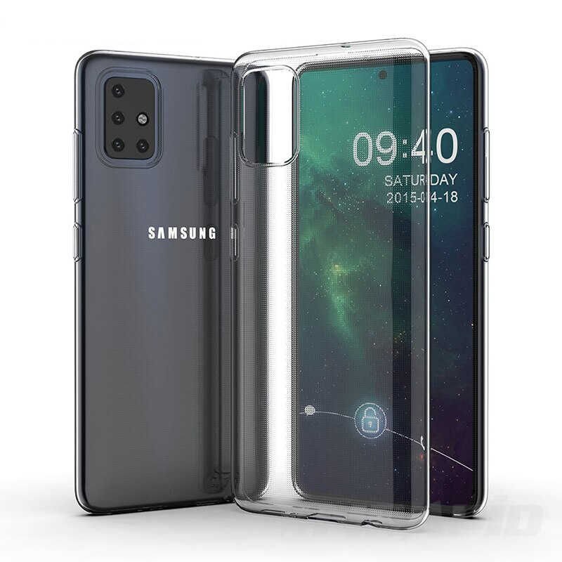 Samsung Galaxy A51 Kılıf HEPTEKİLETİŞİM Süper Silikon Kapak