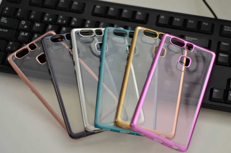 Huawei P9 Kılıf HEPTEKİLETİŞİM Lazer Kaplama Silikon