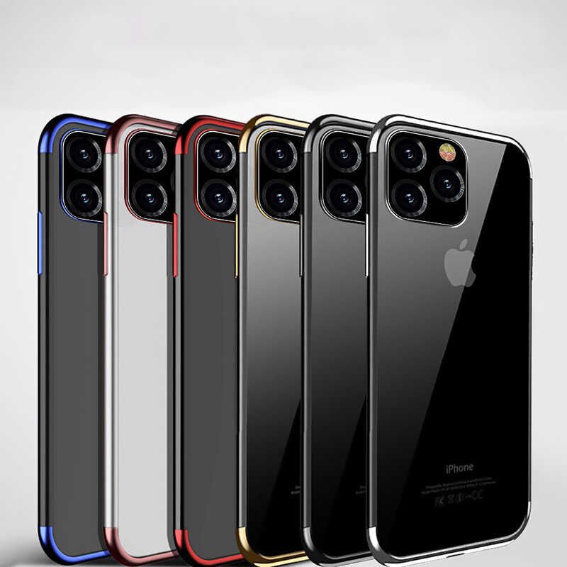 Apple iPhone 11 Pro Kılıf HEPTEKİLETİŞİM Dört Köşeli Lazer Silikon Kapak