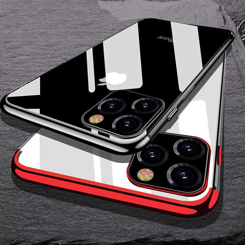 Apple iPhone 11 Pro Kılıf HEPTEKİLETİŞİM Dört Köşeli Lazer Silikon Kapak