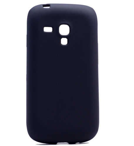 Samsung Galaxy S3 Mini Kılıf Yumuşak Dokulu Soft Esnek İnce Mat Renkli Silikon Kapak (PREMİER) Gold
