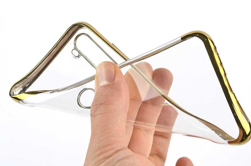 Xiaomi Redmi Note 8T Kılıf Dört Köşe Renkli Lazer Şeffaf Silikon Kapak (GLİTTER) Mavi