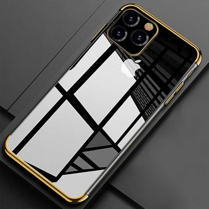 Apple iPhone 11 Pro Max Kılıf HEPTEKİLETİŞİM Dört Köşeli Lazer Silikon Kapak