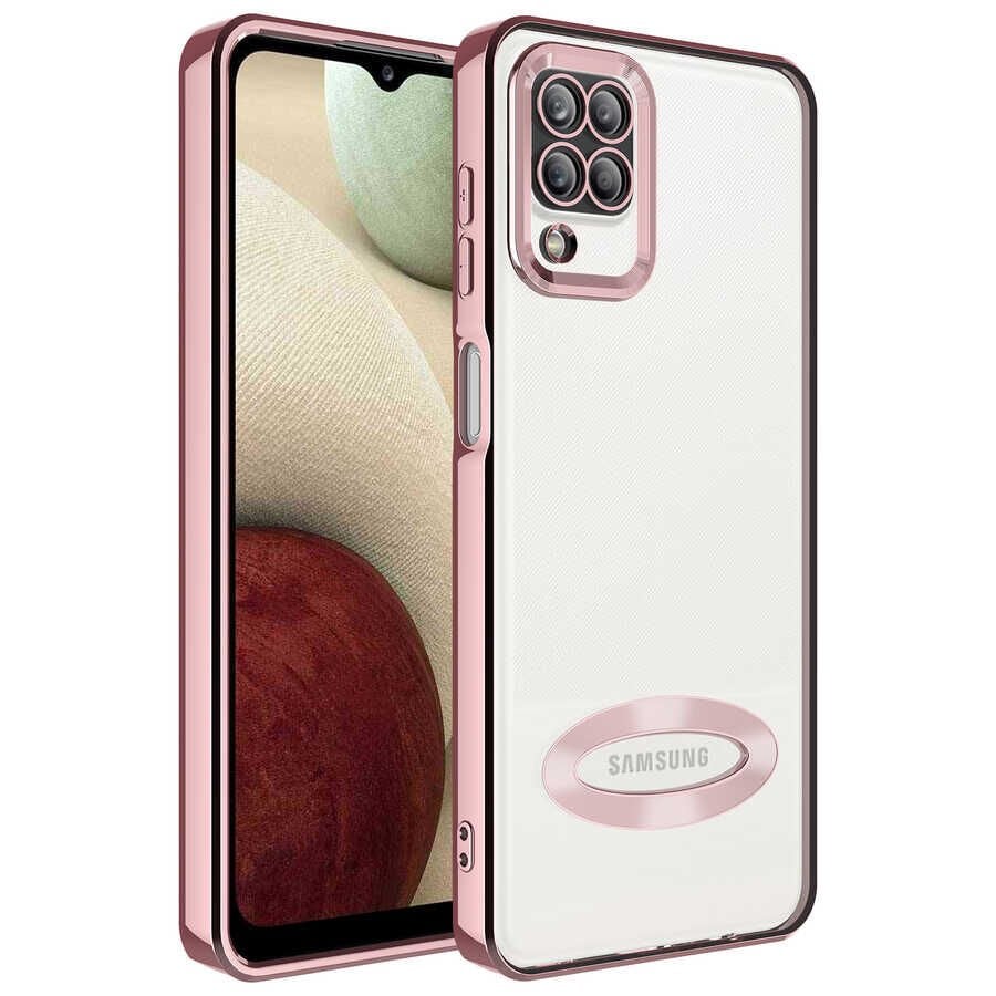 Samsung Galaxy A12 Kılıf Kamera Korumalı Logo Gösteren HEPTEKİLETİŞİM Omega Kapak