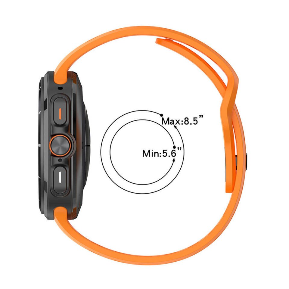 Samsung Galaxy Watch Ultra 47mm Delikli Tasarım Silikon Kordon (KRD-119) Siyah