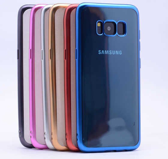 Samsung Galaxy S8 Plus Kılıf HEPTEKİLETİŞİM Lazer Kaplama Silikon