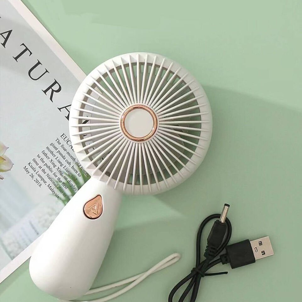 Mini Vantilatör Portatif Soğutucu Fan (ZB103) Krem